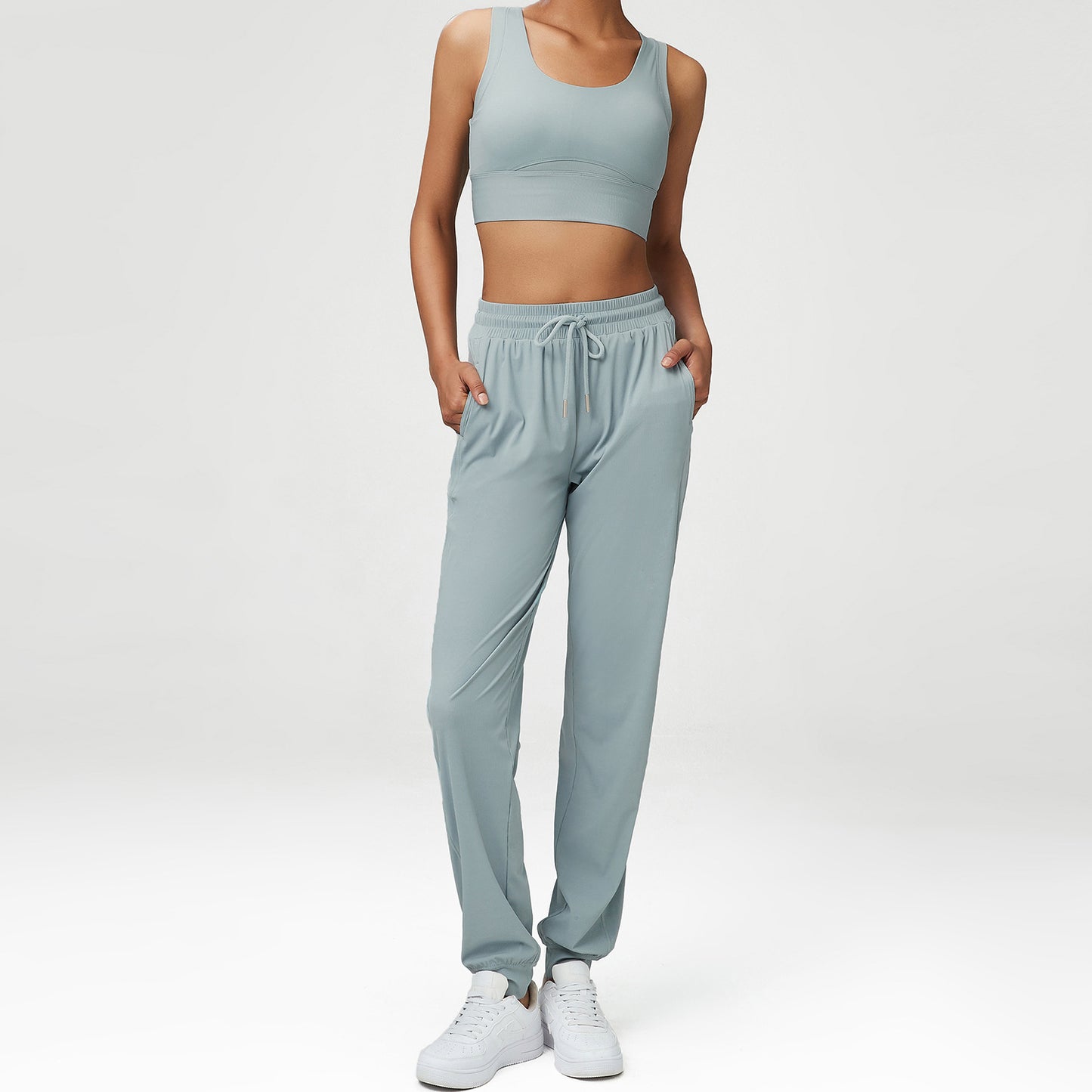Yoga Wear Suit Women Sports Fitness Suit Slimming Two Piece Suit