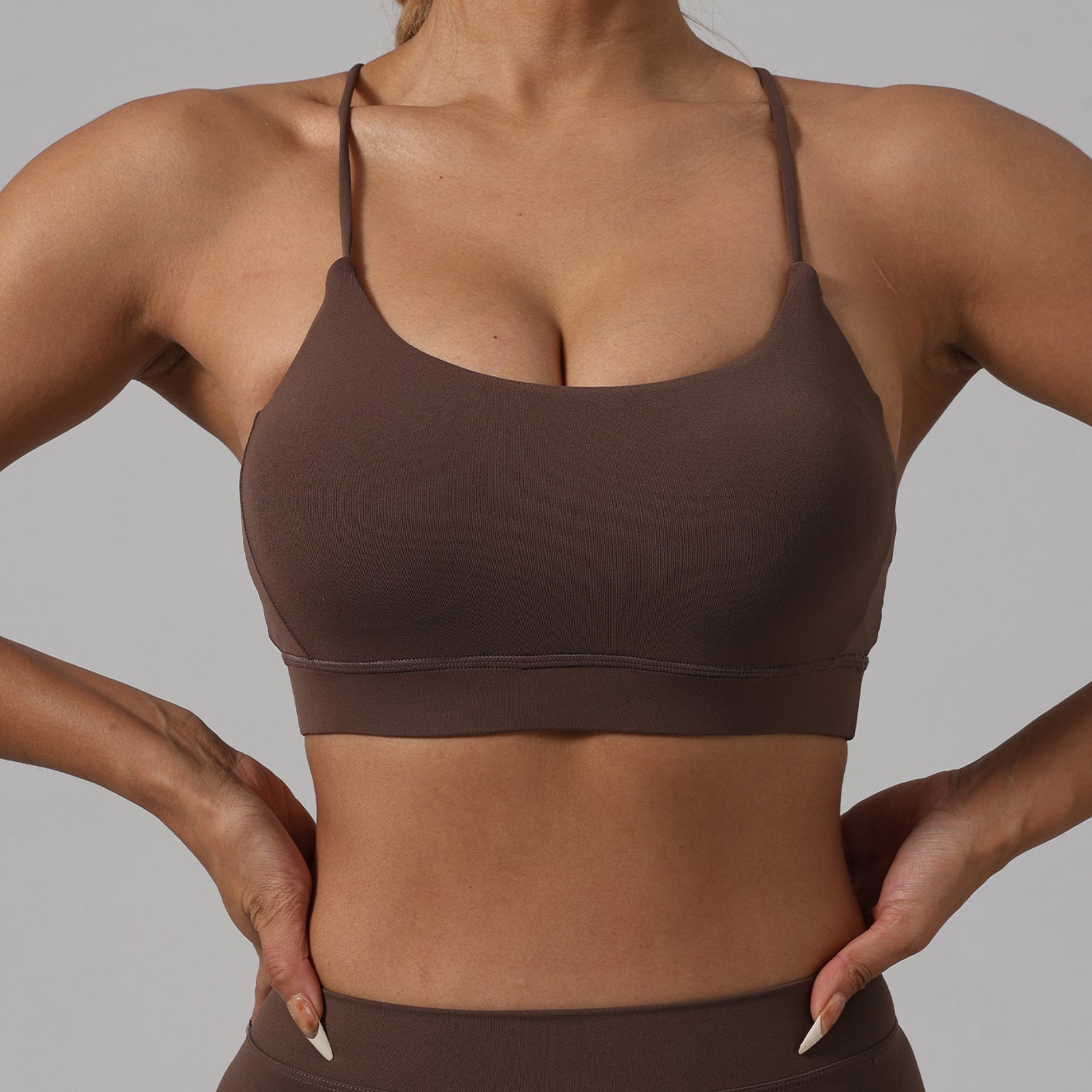 Beauty Back Exercise Underwear Women Summer Shockproof Running Yoga Vest Push up One Piece Pilates Bra