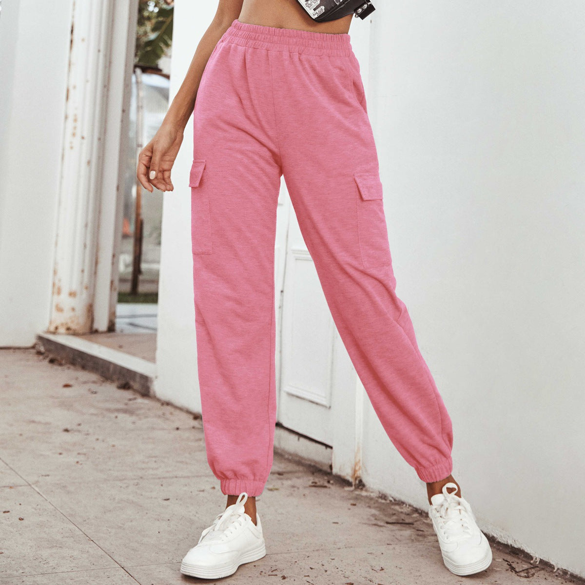 Women Clothing Sports High Waist Casual Yoga Trousers
