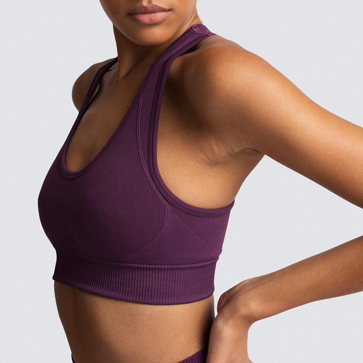 Wireless Breathable Yoga Vest Running Exercise Underwear Seamless Back Shaping Shockproof Push up plus Size Sports Bra