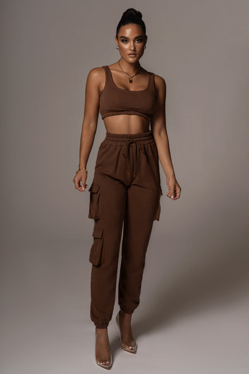 Casual Set Solid Color Pocket Ankle Tied Trousers Body Shaping Vest Two Piece Set Women