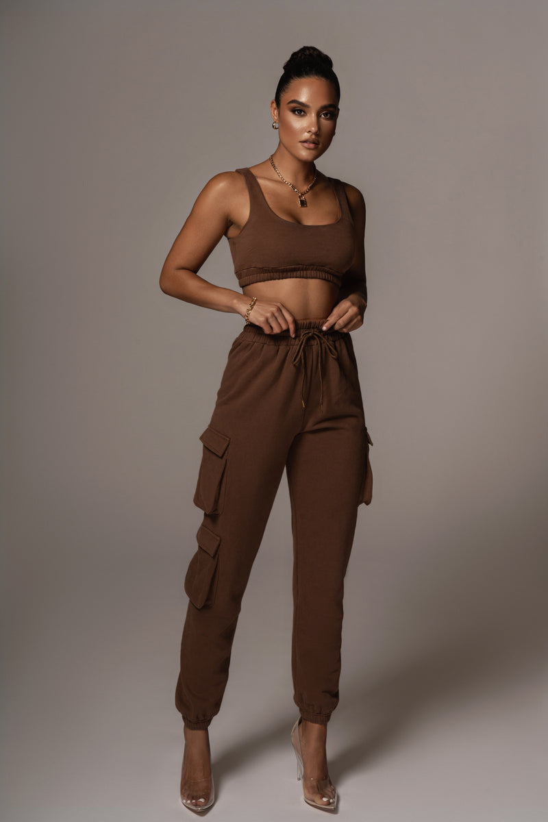 Casual Set Solid Color Pocket Ankle Tied Trousers Body Shaping Vest Two Piece Set Women