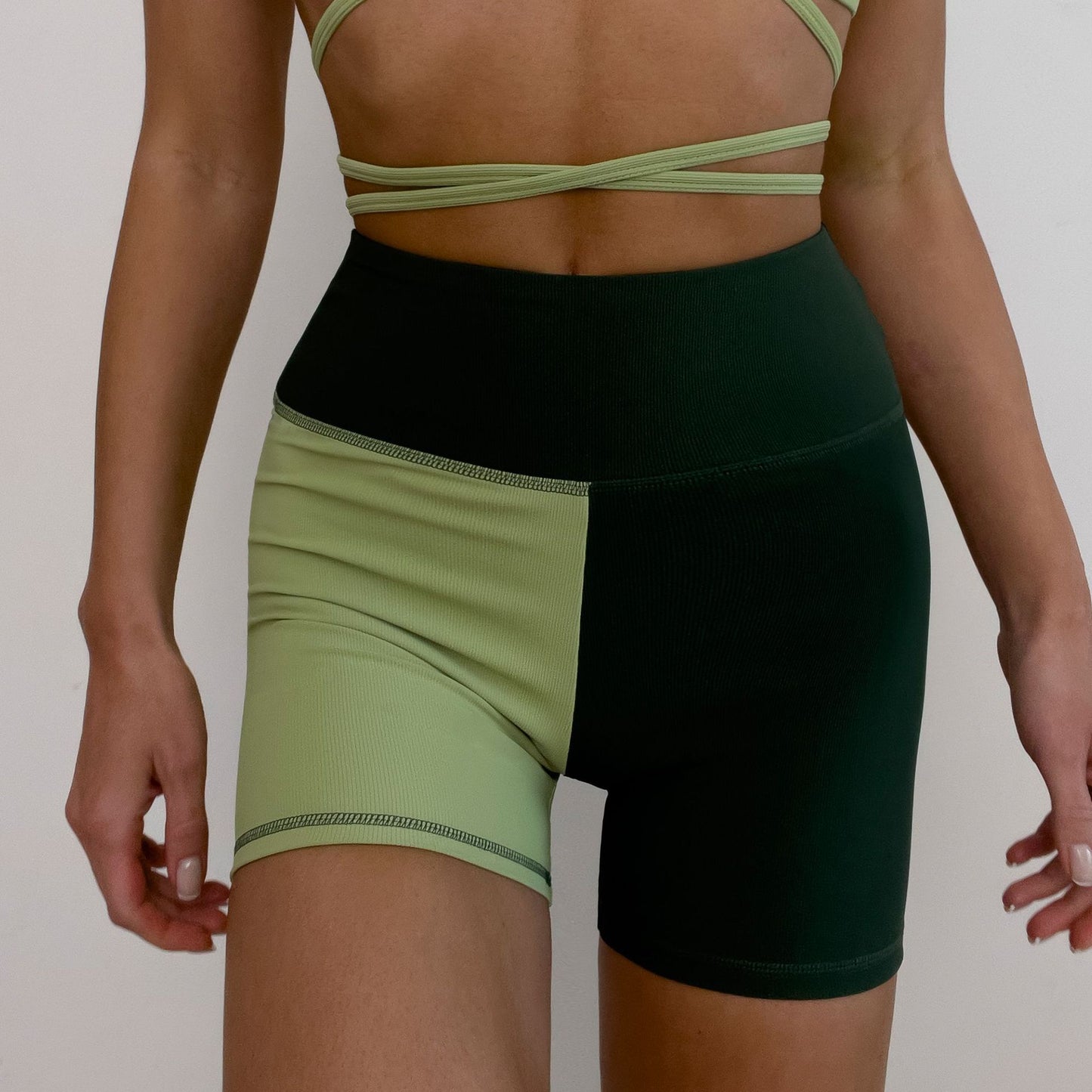 Wonton Green Laurel Leaf Shorts