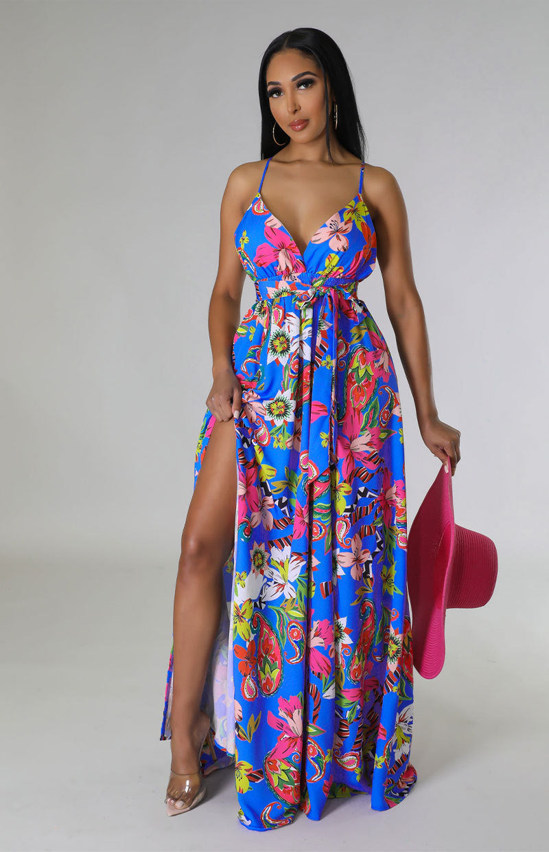 Floral French Women Clothing Summer High Grade Strap Dress