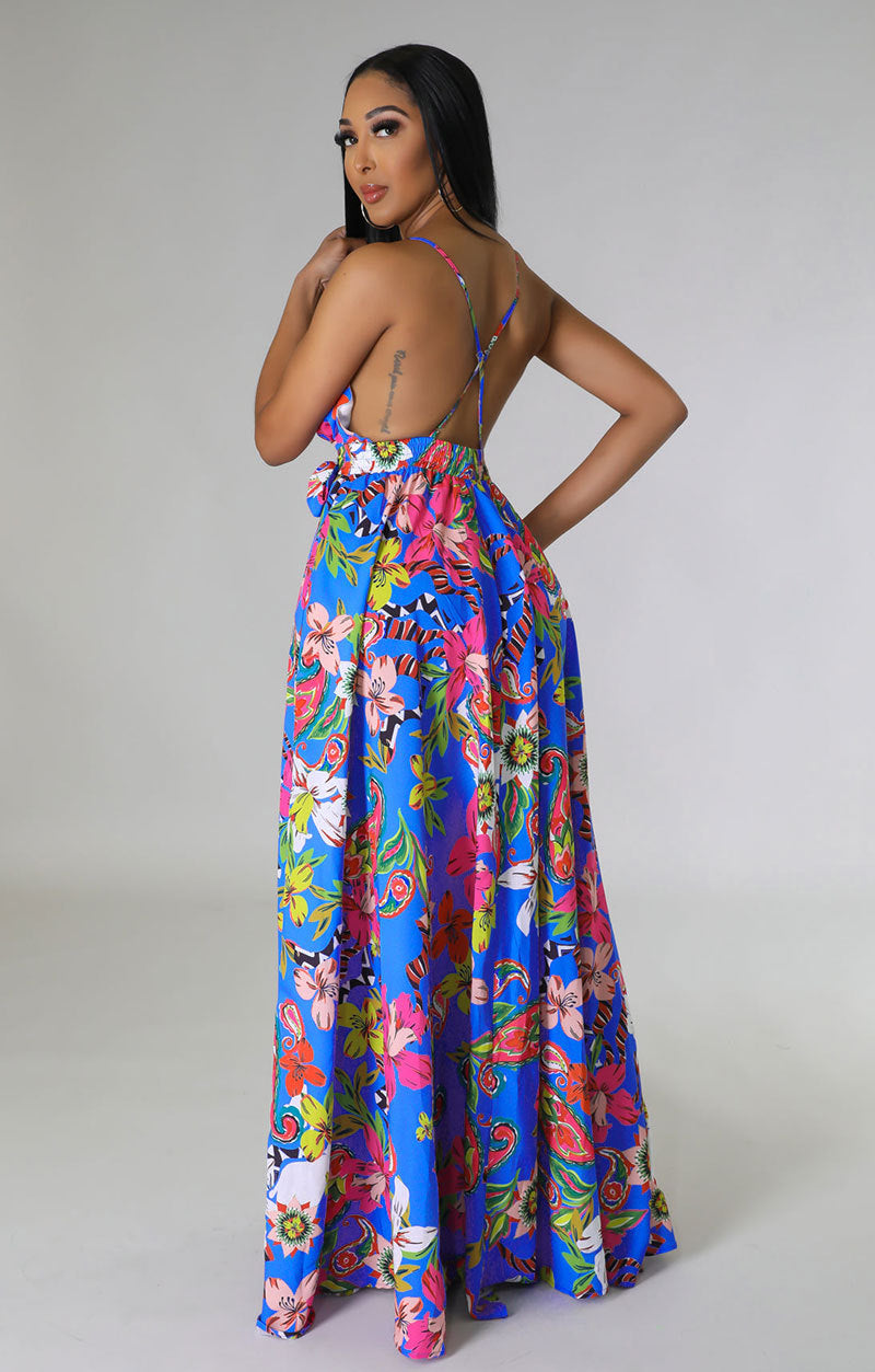 Floral French Women Clothing Summer High Grade Strap Dress