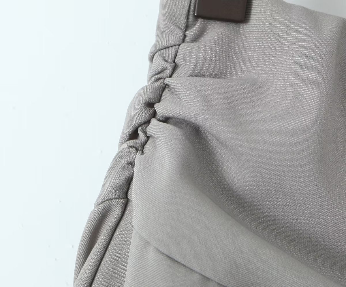 High Waist Slimming Knot Split A line Sheath Skirt