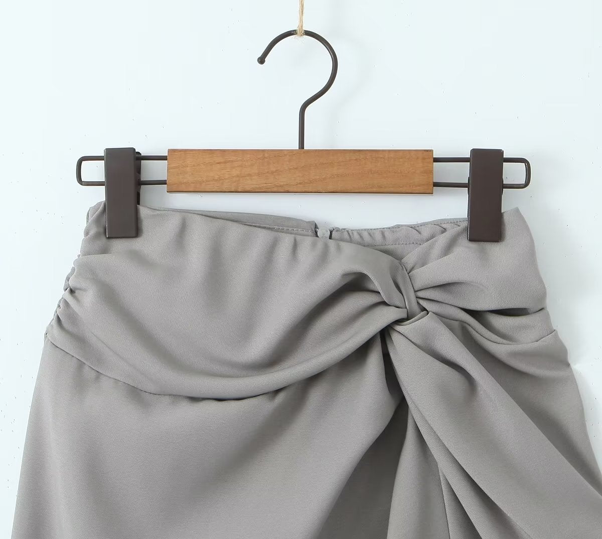 High Waist Slimming Knot Split A line Sheath Skirt