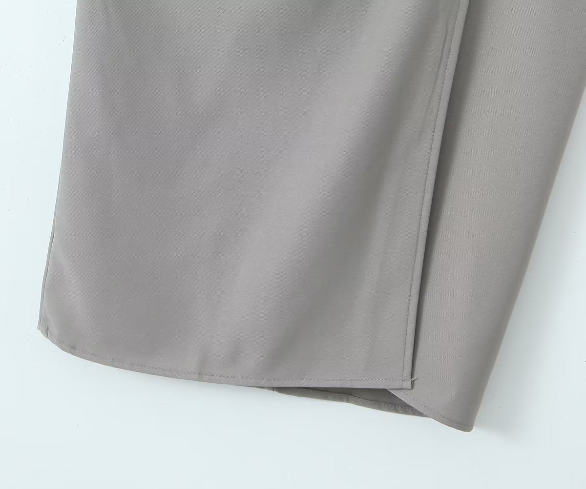 High Waist Slimming Knot Split A line Sheath Skirt