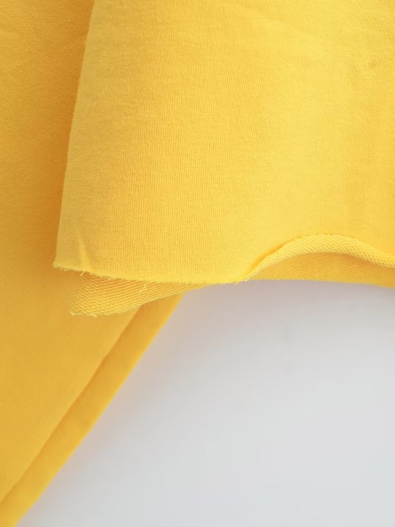 Spring Cropped Sweater Round Neck Loose Long Sleeves Pullover Sweater Women