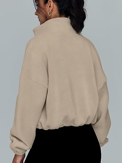 Women Clothing Polar Fleece Sports Jacket Velvet Stand Collar Zipper Jacket