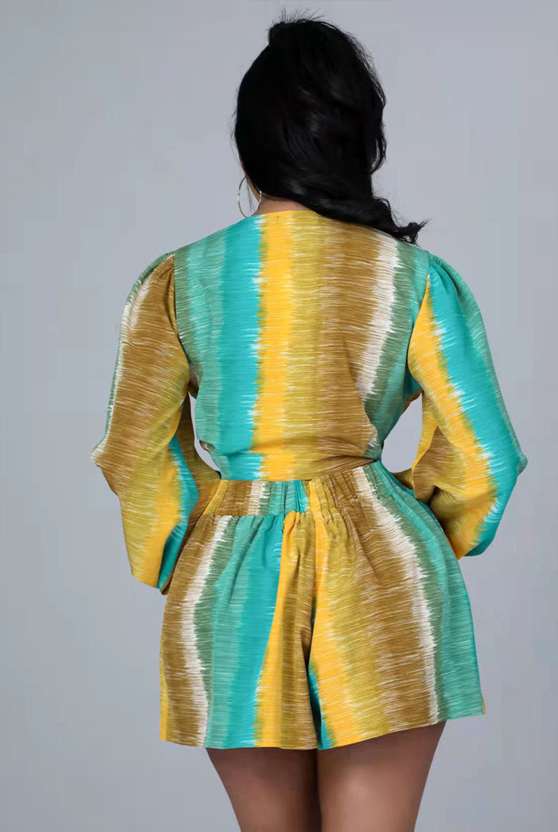 Wear Spring Suit Long Sleeve Printed Two-Piece Suit Casual Wear